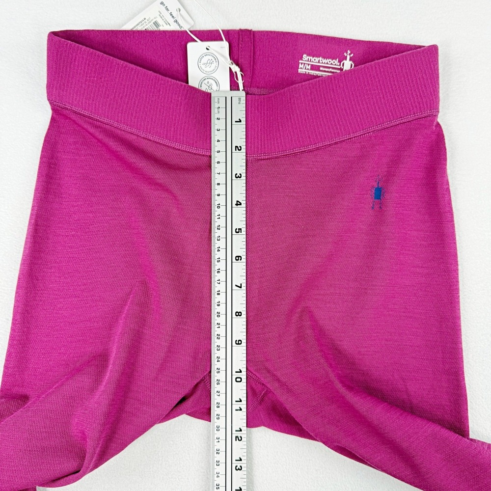 Smartwool Knit Thermal‎ Baselayer Pant Size M Womens Wool Blend Fuschia Pink NEW - Picture 11 of 13